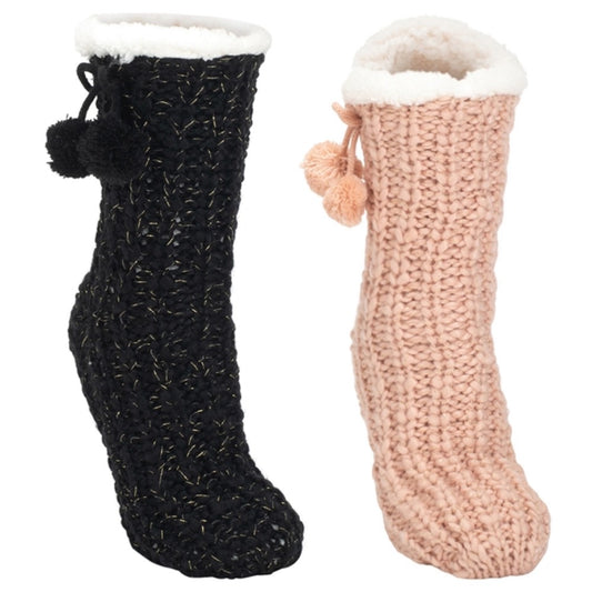 Pom Pom Slipper Socks