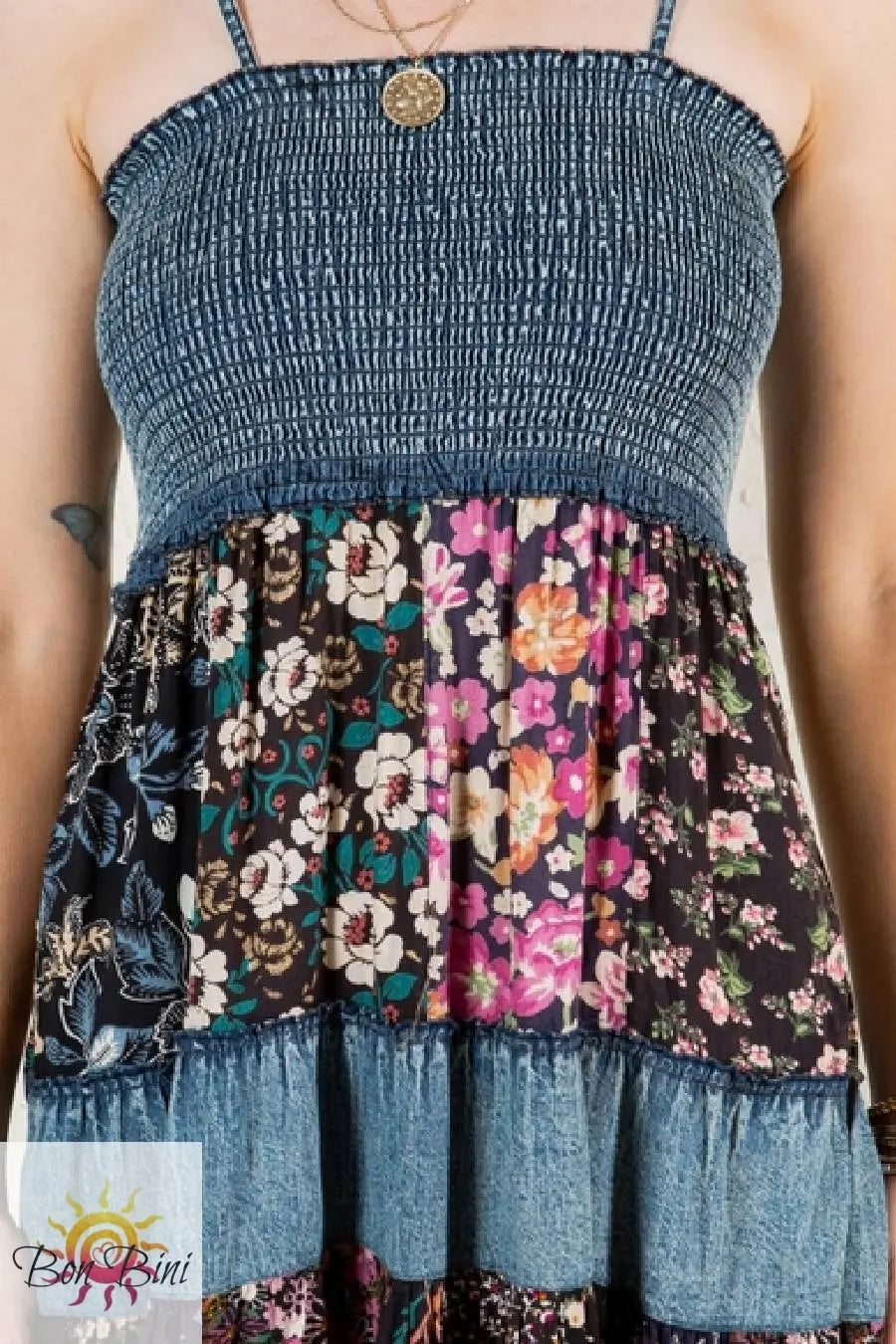 YT Boho Moonlit Magic Patchwork Dress