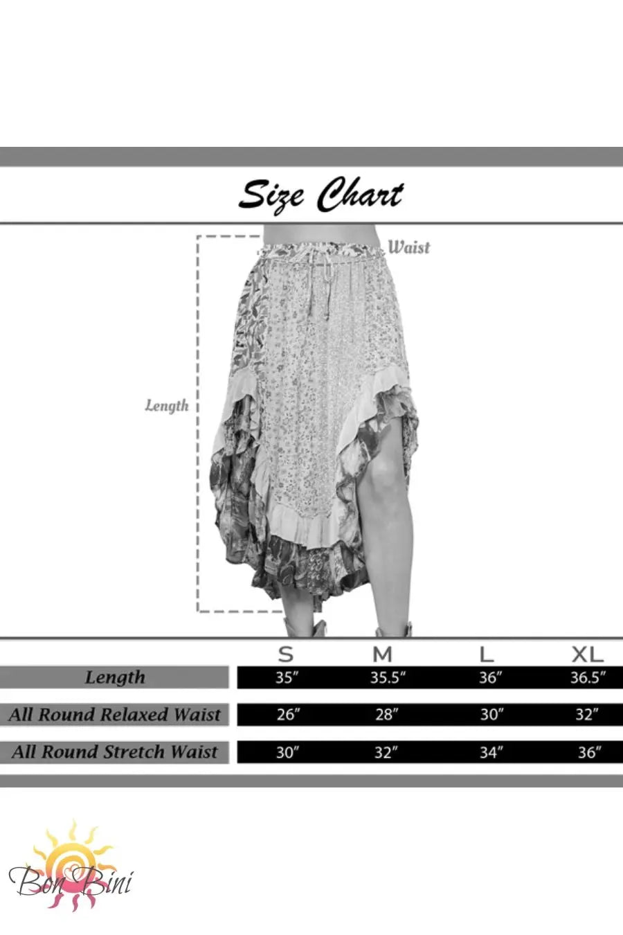 YT Frill Paradise Midi Skirt