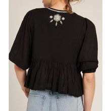 Load image into Gallery viewer, Puff Sleeve Peplum Top
