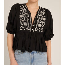 Load image into Gallery viewer, Puff Sleeve Peplum Top
