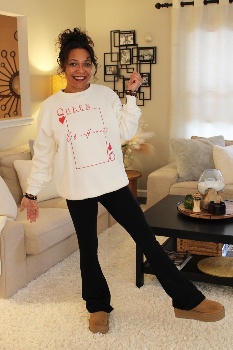 Queen Of Hearts Sweatshirt
