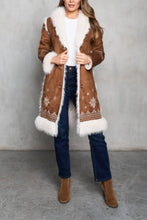 Load image into Gallery viewer, Ramona Shearling Lined Embroidered Coat
