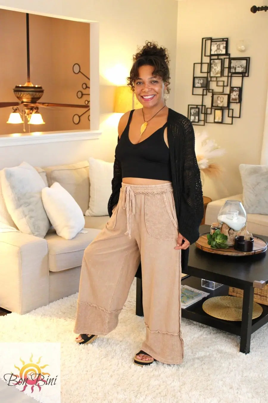 JH Raw Hem Wide Pants