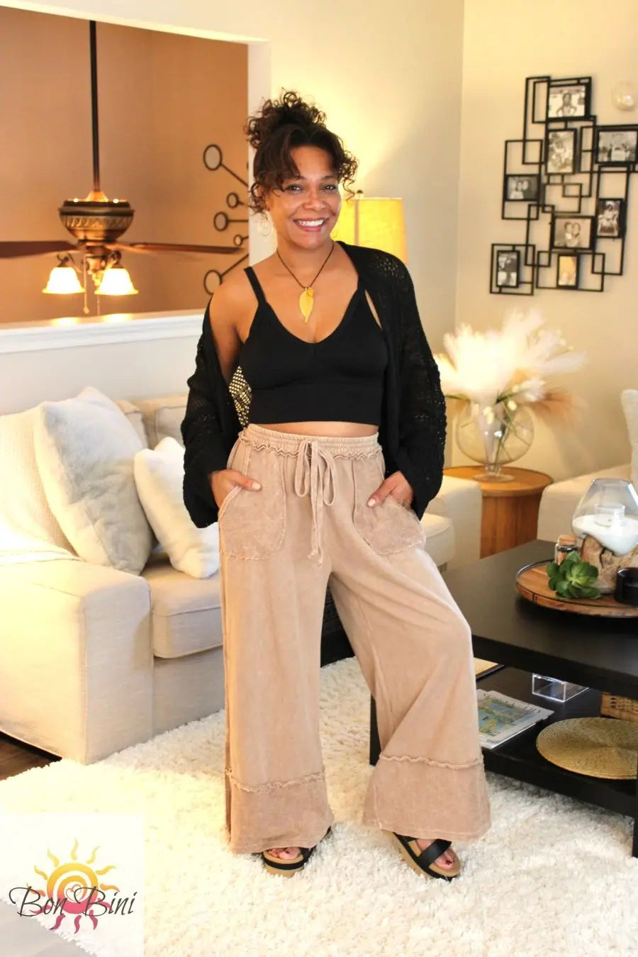 JH Raw Hem Wide Pants