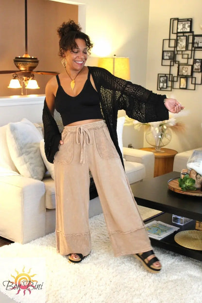 JH Raw Hem Wide Pants