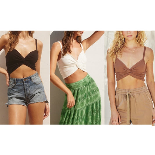 Raya Twist Crop Top