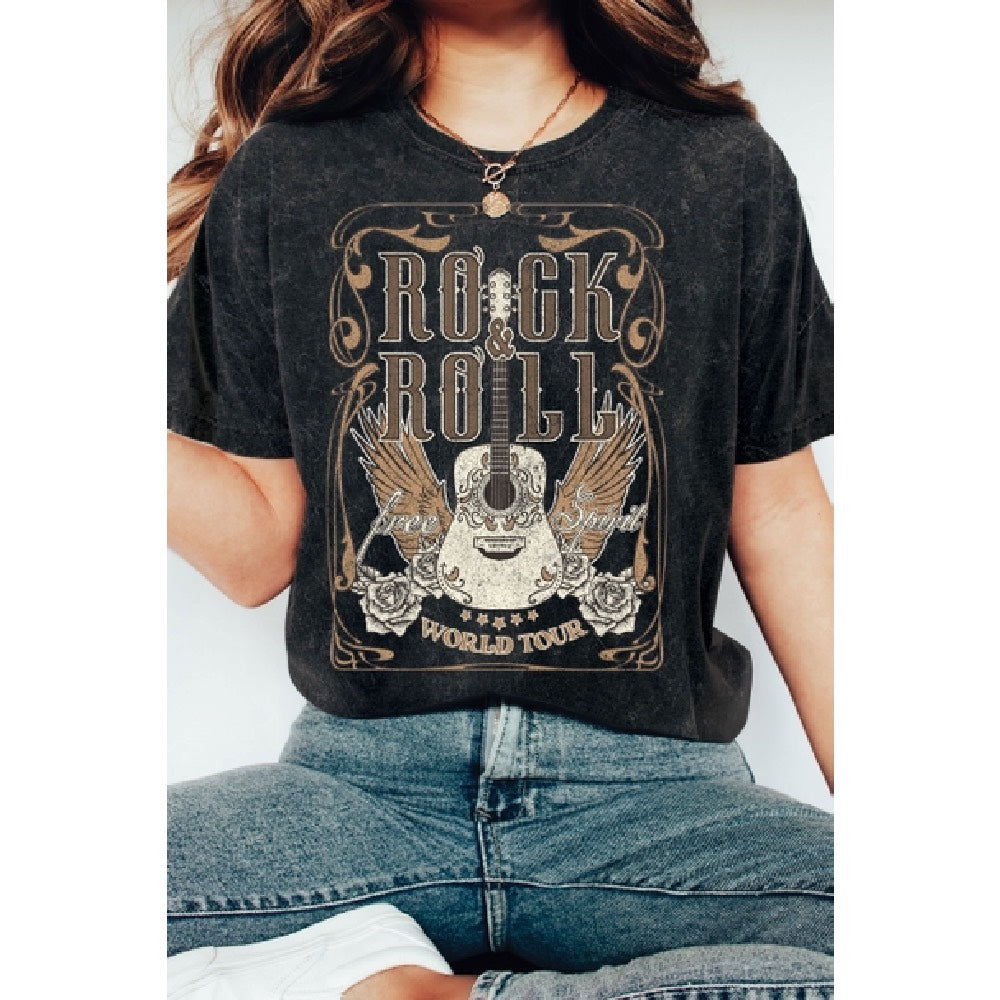 Rock N' Roll Guitar Oversized T-Shirt