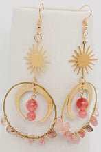 Load image into Gallery viewer, Roseus Sun &amp; Moon Earrings
