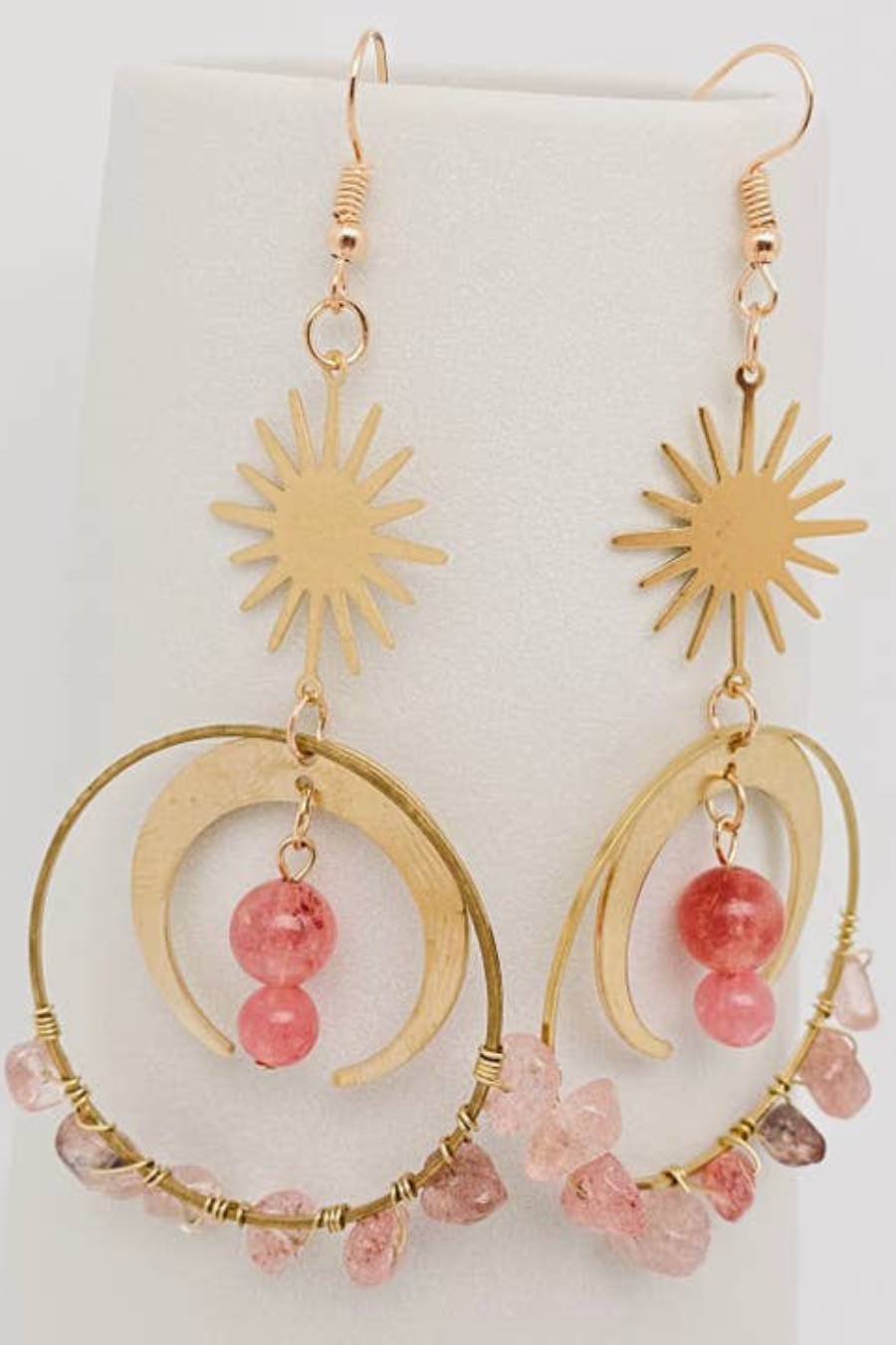 Roseus Sun & Moon Earrings