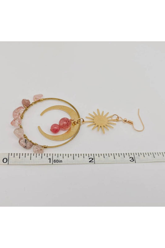 Roseus Sun & Moon Earrings