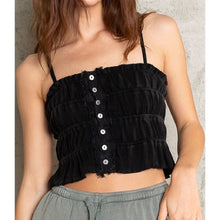 Load image into Gallery viewer, POL Ruched Fun Crop Top
