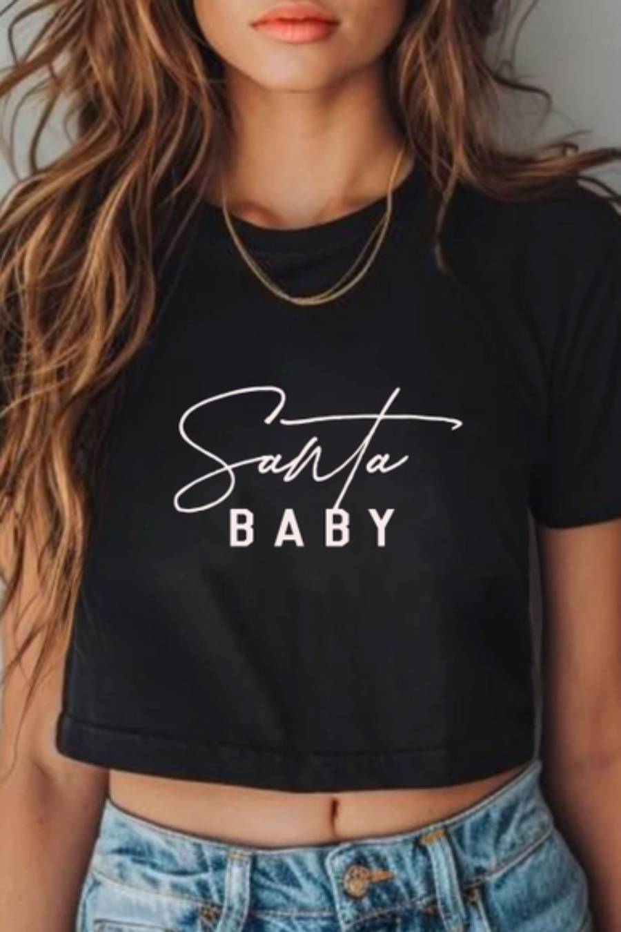 Santa Baby Crop Top