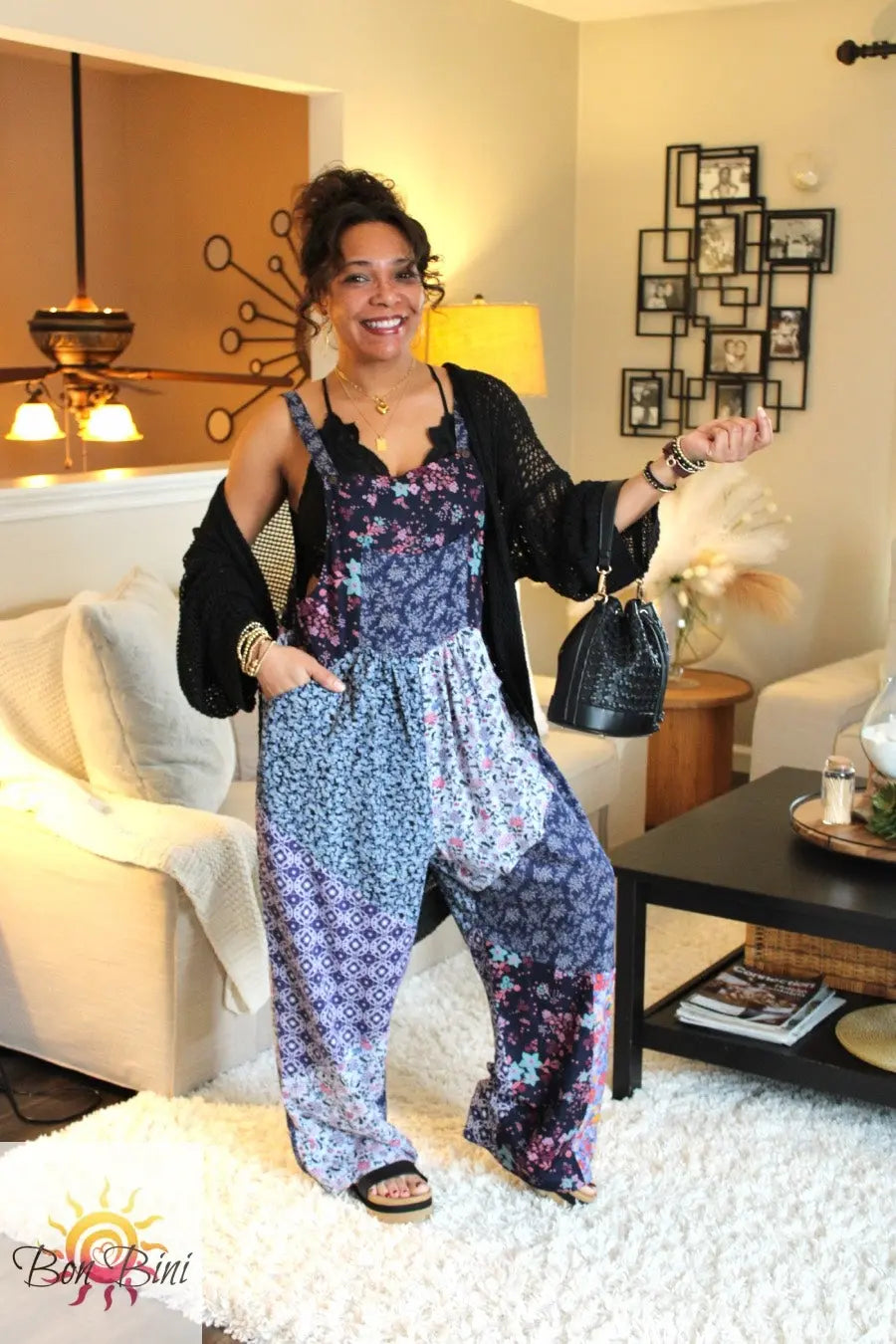 BB Serene Charm Patchwork Overalls