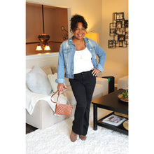 Load image into Gallery viewer, Black Flare Jeans
