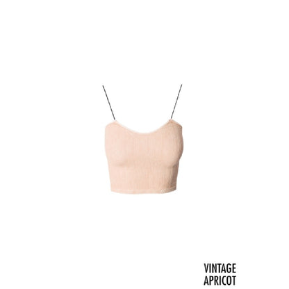 Vintage Apricot Skinny Crop Top