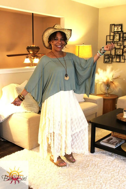 Essential Boho Poncho Top