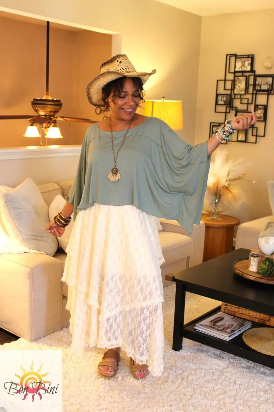 Essential Boho Poncho Top