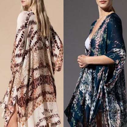 Splash Of Tie-Dye Kimono