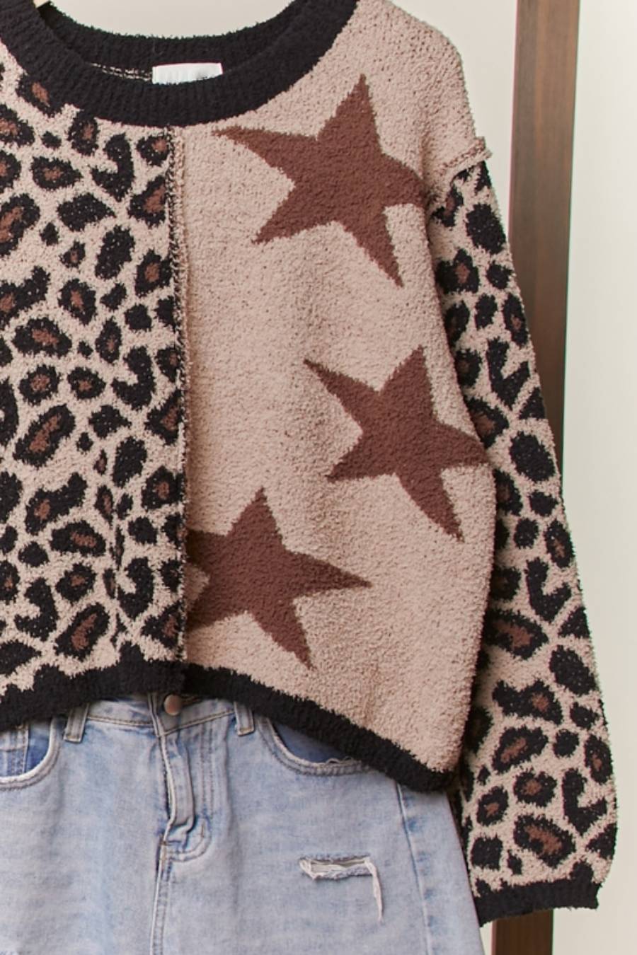 Starry Cat Patches Sweater