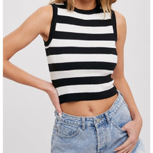 Load image into Gallery viewer, Striped Knit Crop Top
