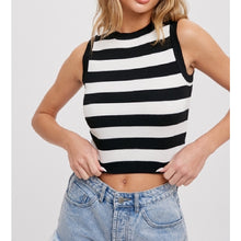 Load image into Gallery viewer, Striped Knit Crop Top

