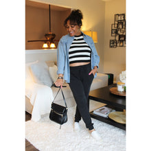 Load image into Gallery viewer, Striped Knit Crop Top
