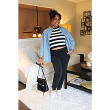 Load image into Gallery viewer, Striped Knit Crop Top
