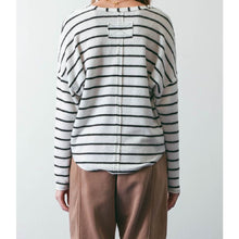 Load image into Gallery viewer, Striped Raw Edge Top
