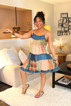 Load image into Gallery viewer, Summer Walker Babydoll Patchwork Dress
