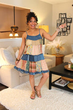 Load image into Gallery viewer, Summer Walker Babydoll Patchwork Dress
