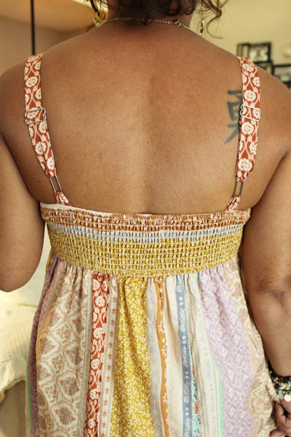 Summertime Boho Sherbet Maxi Dress