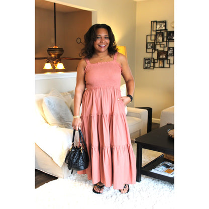 Sunday Cotton Tiered Midi Dress