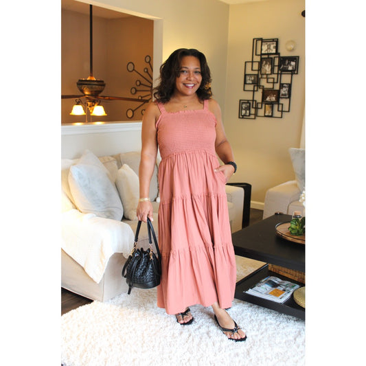 Sunday Cotton Tiered Midi Dress