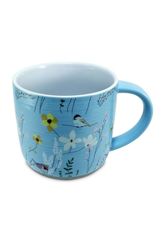 "Sweet Friend" Floral Bird Mug