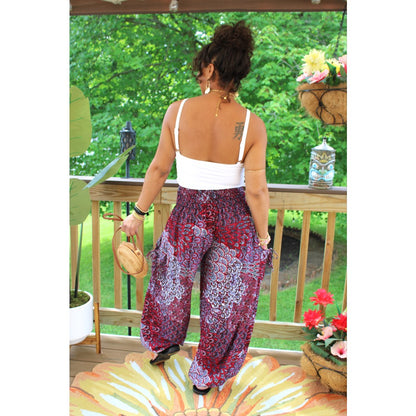 Sweet Red Peacock Pants