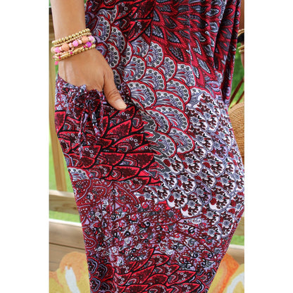 Sweet Red Peacock Pants