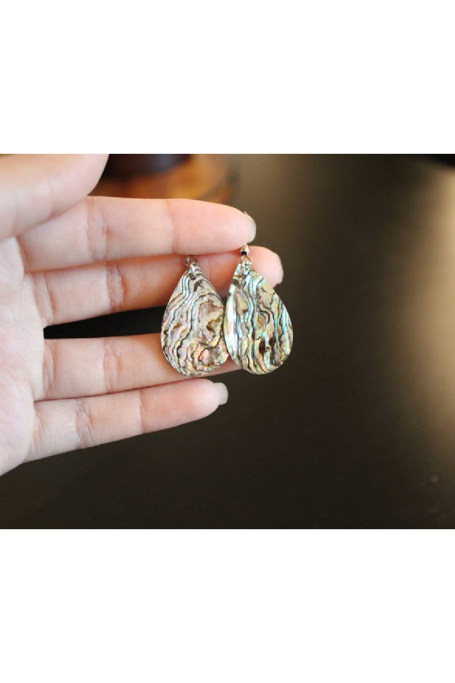 Teardrop Abalone Earrings