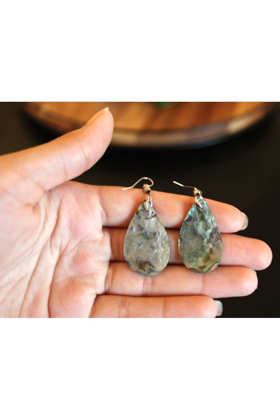 Teardrop Abalone Earrings