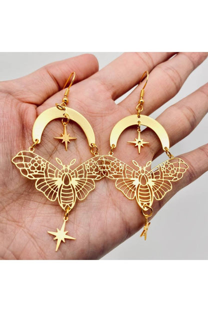 BB Transcendent Night Moth Earrings