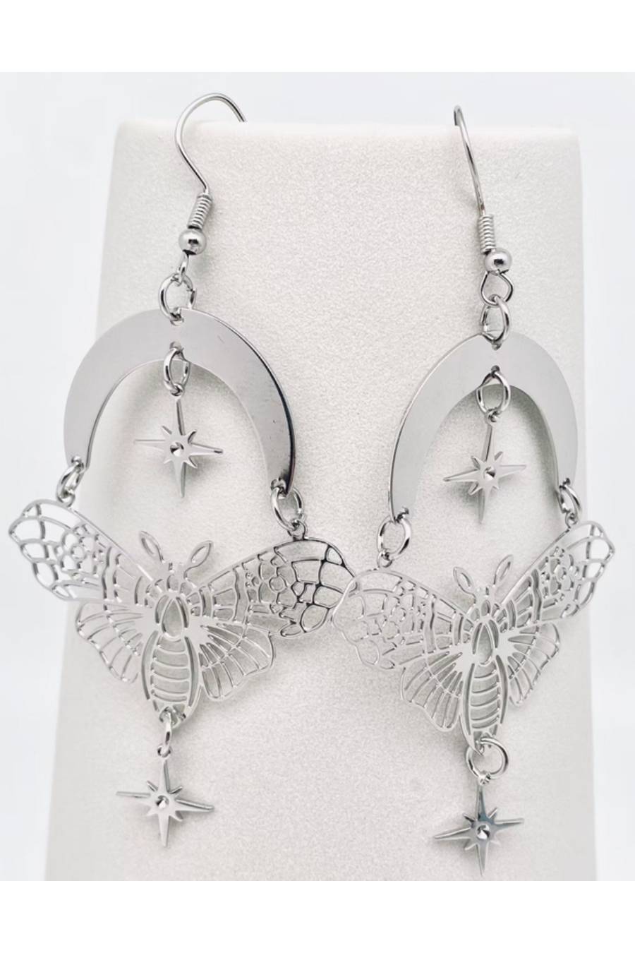 BB Transcendent Night Moth Earrings