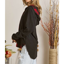 Load image into Gallery viewer, Trinity Front Lace Up Hoodie Top
