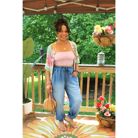 Tropical Leaf Kimono