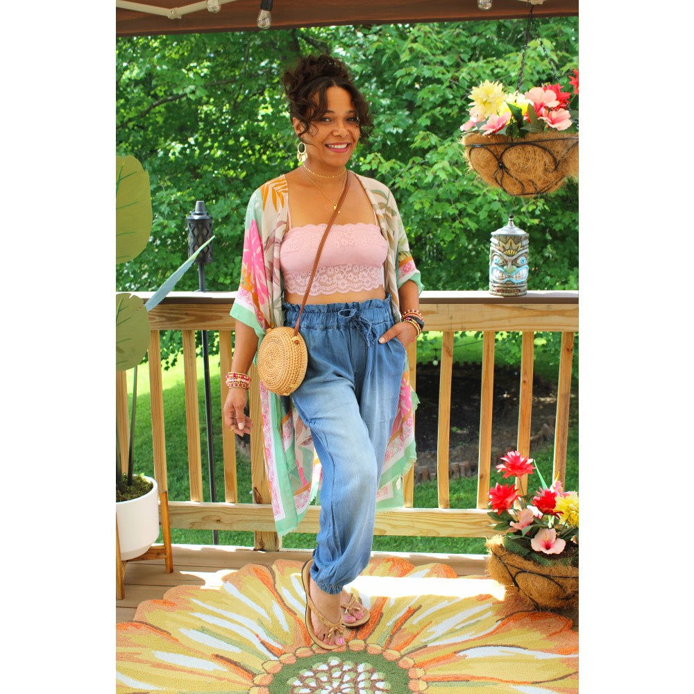 Tropical Leaf Kimono