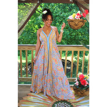 Load image into Gallery viewer, Whimsical Mist Silk Halter Dress
