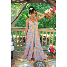 Load image into Gallery viewer, Whimsical Mist Silk Halter Dress
