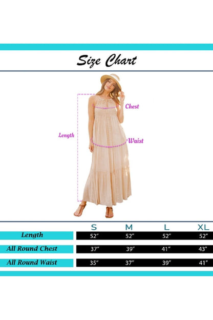 YT Whispers Of Venice Halter Maxi Dress