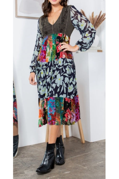 YT Wild Harmony Midi Dress