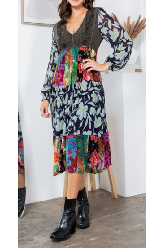 YT Wild Harmony Midi Dress