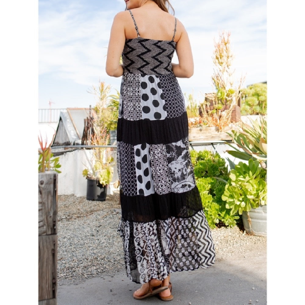 YT Wild thoughts Smocked Maxi Dress